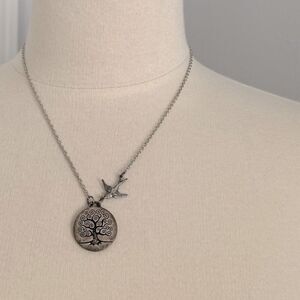 Unique Tree of Life with bird necklace!